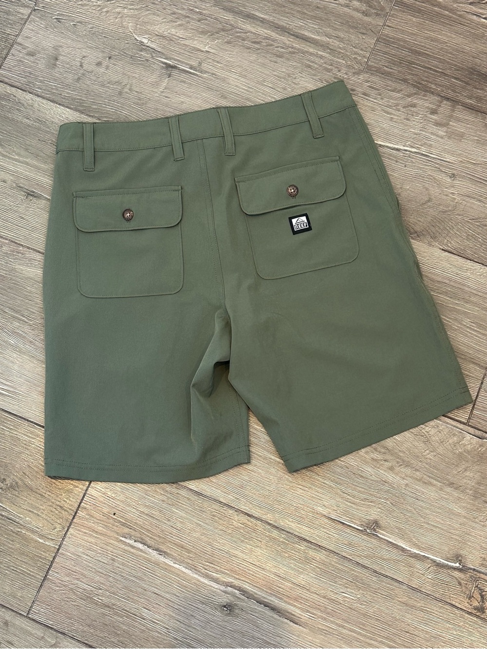 Reef Olive Green Men's Shorts - Picture 2 of 8